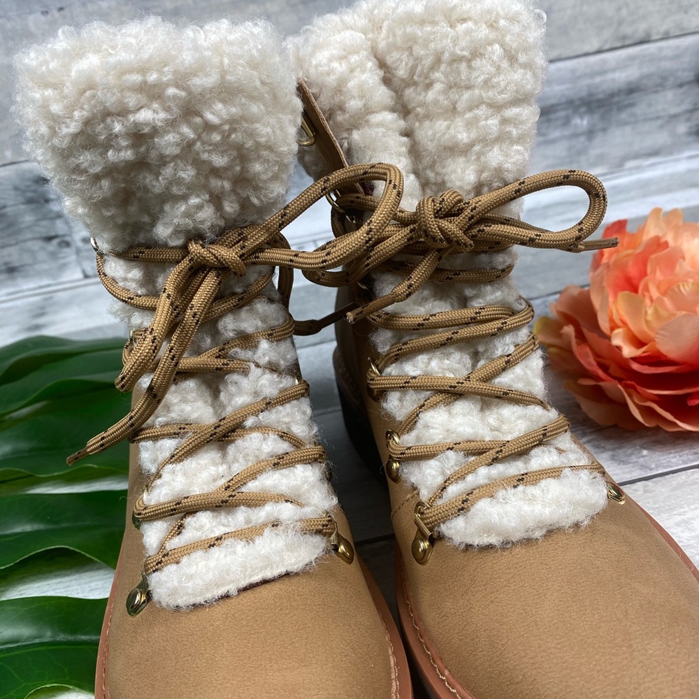 Tommy Hilfiger faux fur boots twron2 8 woman’s - Picture 7 of 8